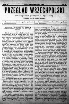 Przegląd Wszechpolski : dwutygodnik polityczny i społeczny. 1896, nr 8