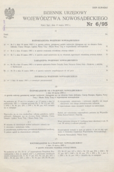 Dziennik Urzędowy Województwa Nowosądeckiego. 1995, nr 6 (17 marca)