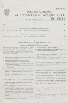 Dziennik Urzędowy Województwa Nowosądeckiego. 1995, nr 15 (7 czerwca)