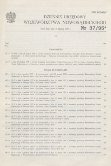 Dziennik Urzędowy Województwa Nowosądeckiego. 1995, nr 37 (30 grudnia)