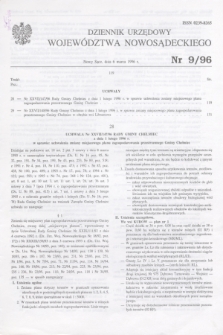 Dziennik Urzędowy Województwa Nowosądeckiego. 1996, nr 9 (6 marca)