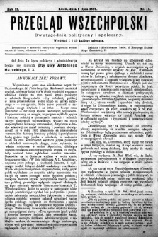 Przegląd Wszechpolski : dwutygodnik polityczny i społeczny. 1896, nr 13