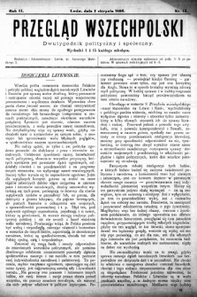 Przegląd Wszechpolski : dwutygodnik polityczny i społeczny. 1896, nr 15