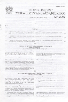 Dziennik Urzędowy Województwa Nowosądeckiego. 1997, nr 55 (8 grudnia)