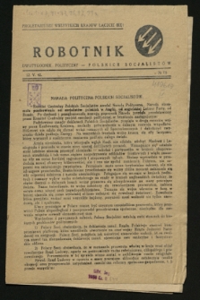 Robotnik : dwutygodnik polityczny Polskich Socjalistów. 1942, № 88 (12 maja)