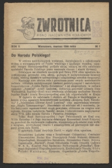 Zwrotnica : pismo pracowników kolejowych. R.2, № 7 (marzec 1944)