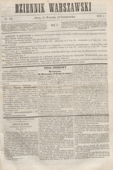 Dziennik Warszawski. R.5, nr 213 (10 października 1868) + dod.