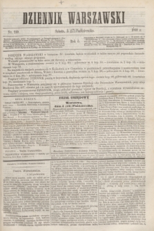 Dziennik Warszawski. R.5, nr 219 (17 października 1868)