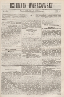 Dziennik Warszawski. R.5, nr 239 (10 listopada 1868)