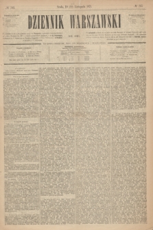 Dziennik Warszawski. R.8, № 243 (22 listopada 1871)