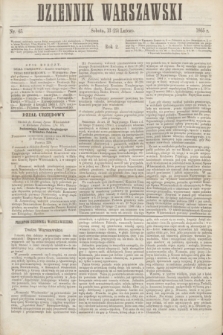 Dziennik Warszawski. R.2, nr 45 (25 lutego 1865)
