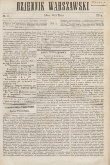 Dziennik Warszawski. R.2, nr 63 (18 marca 1865)