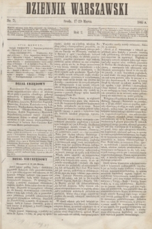 Dziennik Warszawski. R.2, nr 71 (29 marca 1865)