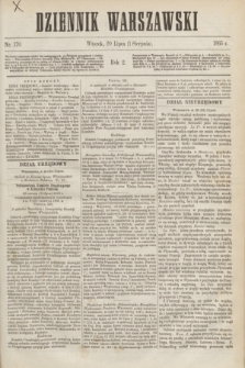 Dziennik Warszawski. R.2, nr 170 (1 sierpnia 1865)