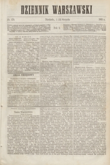 Dziennik Warszawski. R.2, nr 179 (13 sierpnia 1865)