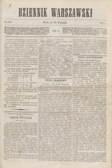 Dziennik Warszawski. R.2, nr 213 (27 września 1865)
