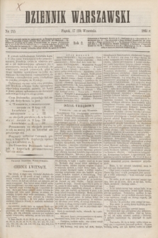 Dziennik Warszawski. R.2, nr 215 (29 września 1865)