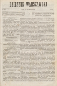 Dziennik Warszawski. R.2, nr 231 (18 października 1865)