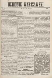 Dziennik Warszawski. R.6, nr 1 (13 stycznia 1869)