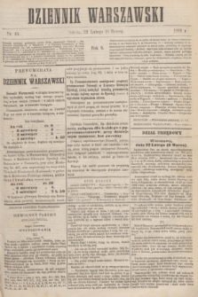 Dziennik Warszawski. R.6, nr 44 (6 marca 1869)