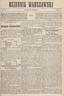 Dziennik Warszawski. R.6, nr 61 (30 marca 1869) + dod.