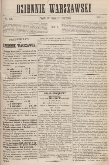 Dziennik Warszawski. R.6, nr 116 (11 czerwca 1869)