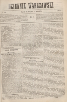 Dziennik Warszawski. R.6, nr 186 (3 września 1869) + dod.