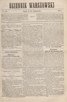 Dziennik Warszawski. R.6, nr 225 (22 października 1869) + dod.