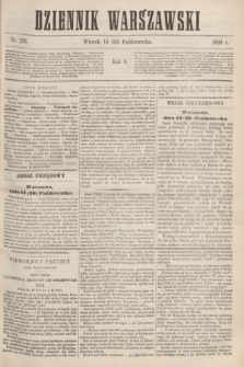 Dziennik Warszawski. R.6, nr 228 (26 października 1869)