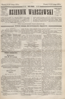 Dziennik Warszawski. R.7, № 33 (22 lutego 1870) + dod.