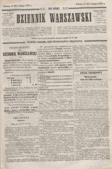 Dziennik Warszawski. R.7, № 37 (26 lutego 1870)