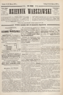 Dziennik Warszawski. R.7, № 61 (30 marca 1870) + dod.