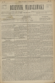 Dziennik Warszawski. R.11, № 178 (5 września 1874)
