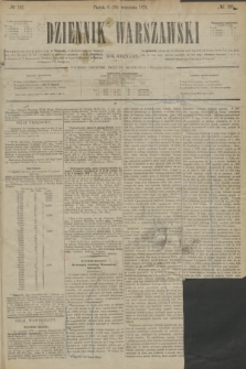 Dziennik Warszawski. R.11, № 185 (18 września 1874) + wkł.