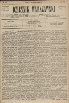 Dziennik Warszawski. R.11, № 204 (14 października 1874)