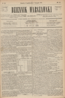 Dziennik Warszawski. R.11, № 222 (5 listopada 1874)