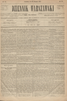 Dziennik Warszawski. R.10, № 175 (28 sierpnia 1873)