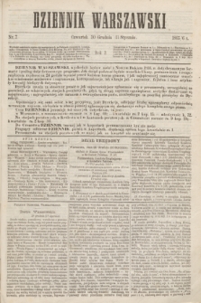Dziennik Warszawski. R.3, nr 7 (11 stycznia 1866)