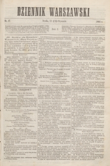 Dziennik Warszawski. R.3, nr 17 (24 stycznia 1866)