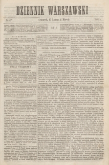 Dziennik Warszawski. R.3, nr 47 (1 marca 1866)