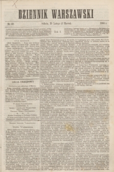Dziennik Warszawski. R.3, nr 49 (3 marca 1866)