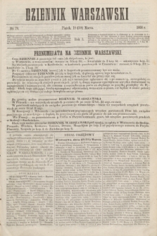 Dziennik Warszawski. R.3, nr 70 (30 marca 1866)