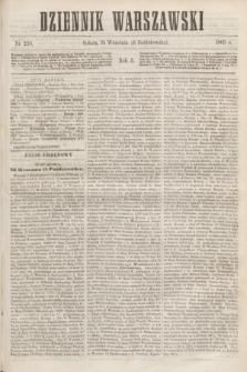 Dziennik Warszawski. R.3, № 220 (6 października 1866)