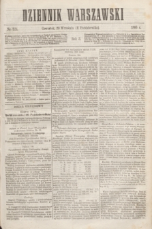 Dziennik Warszawski. R.3, № 224 (11 października 1866)