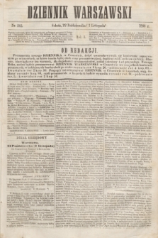 Dziennik Warszawski. R.3, nr 243 (3 listopada 1866)