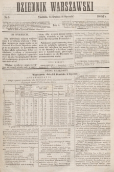 Dziennik Warszawski. R.4, nr 5 (6 stycznia 1867)