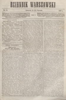 Dziennik Warszawski. R.4, nr 25 (31 stycznia 1867)