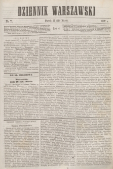 Dziennik Warszawski. R.4, nr 71 (29 marca 1867)