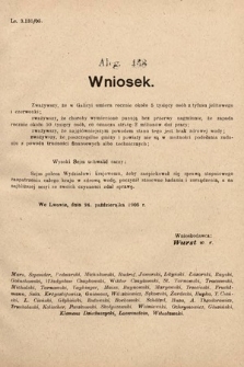 [Kadencja VIII, sesja II, al. 468] Alegata do Sprawozdań Stenograficznych z Drugiej Sesyi Ósmego Peryodu Sejmu Krajowego Królestwa Galicyi i Lodomeryi z Wielkiem Księstwem Krakowskiem z roku 1905. Alegat 468