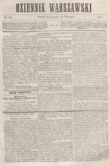 Dziennik Warszawski. R.4, nr 198 (10 września 1867)